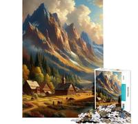 Puzzle de 1000 pièces pour Adolescents thème Romantique Peinture activités Amusantes à la Maison Jeu d'assemblage de Motifs impossibles pour Les 14 Ans et Plus (50x75cm)