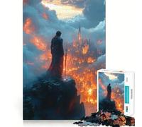 Puzzle de 1000 pièces pour Adolescents,thème Royaume en feu,Art Fantastique,Ajustement Parfait,Jeu de Concentration,Divertissement,Loisirs,décoration Murale de Noël (50x75cm)