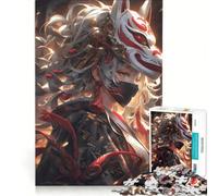 Puzzle de 1000 pièces pour Adolescents Thème : Samouraï et Demoiselle 38x26cm Jeux relaxants, Interaction Parent-Enfant, Cadeau d'anniversaire Original