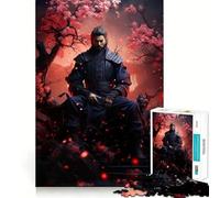 Puzzle de 1000 pièces pour Adolescents,thème samouraï Japonais apaisant,Jeu aux Bords Nets,Jouet de réflexion,Jeu d'inactivité,décoration de Noël (50x75cm)