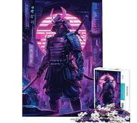 Puzzle de 1000 pièces pour Adolescents thème samouraï rétro Jeu Amusant et addictif pour développer la Patience pour Femmes et Hommes (38x52cm)