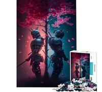 Puzzle de 1000 pièces pour Adolescents thème samouraïs du Bien et du Mal pour stimuler Le Cerveau et Faire Travailler Ses méninges Décoration Murale à partir de 14 Ans (38x26cm)