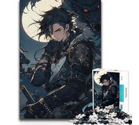 Puzzle de 1000 pièces pour Adolescents - Thème Samouraïs et Dragons - Décoration Murale - Jeu de détente - À partir de 14 Ans - 38x26cm