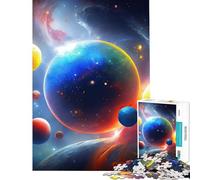 Puzzle de 1000 pièces pour Adolescents thème Spatial Abstrait Jeu éducatif et ludique pour Toute la Famille décoration Murale Cadeau pour Femmes et Hommes (38x26cm)