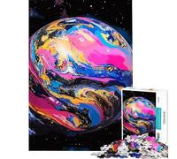 Puzzle de 1000 pièces pour Adolescents thème Spatial Abstrait planètes Puzzle pour Adultes décoration Murale Jeu Stimulant Cadeau (Taille 50x75cm)