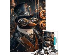 Puzzle de 1000 pièces pour Adolescents thème Steampunk Animal Pingouin Difficile et Stimulant décoration Parfaite Jeu éducatif à partir de 14 Ans (50x75cm)