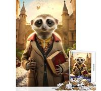 Puzzle de 1000 pièces pour Adolescents thème Suricate Guide de Voyage Jeu Anti-Stress Cadeau d'anniversaire Jeu Relaxant et Stimulant Format 38x26cm