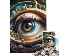 Puzzle de 1000 pièces pour Adolescents thème surréaliste « Œil dans l'espace » Jeu Relaxant Jouet addictif pour cultiver la Patience œuvre d'art à Offrir décoration Murale (Dimensions 38x52cm)