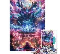 Puzzle de 1000 pièces pour Adolescents Thème Temple des Dieux (Anime) Jeu de Construction Analyse et logique Niveau Difficile et Stimulant (Dimensions 50x75cm)