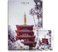 Puzzle de 1000 pièces pour Adolescents, thème Tokyo, pour des soirées Jeux et Divertissement en Famille, idéal pour développer l'analyse et la logique Dimensions:38x26cm