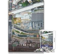 Puzzle de 1000 pièces pour Adolescents, thème Tokyo, pour des soirées Jeux et Divertissement en Famille, idéal pour développer l'analyse et la logique Dimensions:38x26cm
