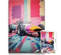 Puzzle de 1000 pièces pour Adolescents - Thème Voitures années 60, Mode Pop Art, Jeu éducatif, découpe de précision, Jouet Anti-Stress - Dimensions:38x26cm