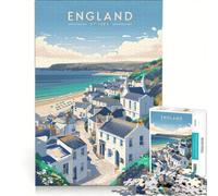 Puzzle de 1000 pièces pour Adolescents, thème Voyage à St Ives, Angleterre, décoration Murale, pour stimuler la mémoire, Cadeau Unique pour Un Anniversaire ou Noël 50x75cm