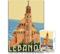 Puzzle de 1000 pièces pour Adolescents, thème Voyage au Liban Un Jeu Unique et Amusant, Un défi Stimulant et Une décoration Murale Originale Dimensions:38x52cm