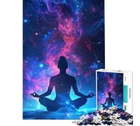 Puzzle de 1000 pièces pour Adolescents thème Yoga Cosmique et méditation défi à relever décoration Parfaite Jeux relaxants pour Les 14 Ans et Plus (38x52cm)