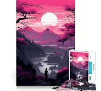 Puzzle de 1000 pièces pour Adolescents,thème Zen Japonais et Nature,Pixel Art,découpe Lisse,Jeu Stimulant Le Cerveau,activité de détente et d'anniversaire (50x75cm)