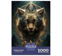 Puzzle De 1000 Pièces pour Adolescents Tiger Whimsical Puzzles pour Adolescents, Jouets À Monter Soi-même, Découpe De Précision, Cadeaux De Noël Et d'anniversaire 70x50cm/1000pcs