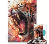 Puzzle de 1000 pièces pour Adolescents Tigre Le summum des Sommets Jeu éducatif Cadeau d'anniversaire Cadeaux Uniques pour Un Anniversaire ou Noël 50x75cm