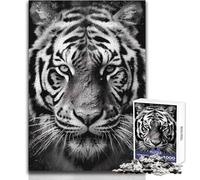 Puzzle de 1000 pièces pour Adolescents, Tigre majestueux, Jeu éducatif Impossible à Apprendre, Cadeau d'anniversaire (Taille 38x26cm)