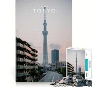 Puzzle de 1000 pièces pour Adolescents, Tokyo, Japon, Jeu de Concentration et de Loisirs, décoration Murale de Noël (50x75cm)