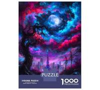 Puzzle De 1000 Pièces pour Adolescents Tokyo Tower Under A Cosmic Sky Puzzles pour Adultes, Jeux De Détente, Assemblage De Motifs, Activités Amusantes À La Maison, 70x50cm/1000pcs