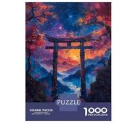 Puzzle De 1000 Pièces pour Adolescents Torii Gate Landscape Puzzles pour Adultes - Jeu De Réflexion Difficile Et Stimulant À Compléter 38x26cm/1000pcs