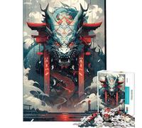 Puzzle de 1000 pièces pour Adolescents Torii Guardian Learning Jouet éducatif pour améliorer la mémoire Cadeau d'anniversaire (Taille 38x26cm)