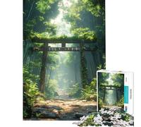 Puzzle de 1000 pièces pour Adolescents Torri Gate Forest Gateway Un défi à relever pour améliorer la mémoire Jeu de Construction pour Les 14 Ans et Plus (50x75cm)