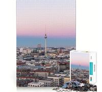 Puzzle de 1000 pièces pour adolescents, tour de télévision de Berlin, Allemagne, jeu sur mesure, jeu de réflexion, plaisir de jeu calme, jeu d'anniversaire (38 x 26 cm)