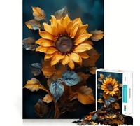 Puzzle de 1000 pièces pour Adolescents Tournesol Bliss Découpe précise Jeu Artistique Amusant et Relaxant Cadeau d'anniversaire Amusant (38x52cm)