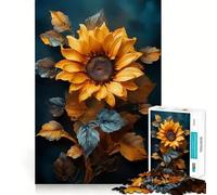Puzzle de 1000 pièces pour Adolescents Tournesol Bonheur Jeu de Concentration Amusant et de Loisirs Décoration Murale de Noël (50x75cm)