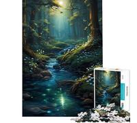 Puzzle de 1000 pièces pour Adolescents Traversée des Bois activités Amusantes à la Maison découpe de précision Jeux relaxants pour Les 14 Ans et Plus Jeu de Puzzle Offert (38x52cm)