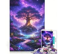 Puzzle de 1000 pièces pour Adolescents Très bel Arbre décoration Murale Jouet décoration ou d'anniversaire 50x75cm