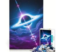 Puzzle de 1000 pièces pour Adolescents Trou Noir avec Disque d'accrétion, Jeu Impossible, Interaction Parent-Enfant, Cadeau Stimulant 38x26cm