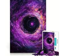 Puzzle de 1000 pièces pour Adolescents Trou Noir,nébuleuse Violette,articulations Lisses,Jeu de réflexion Amusant,Cadeau Relaxant,activité de Loisirs pour Noël (50x75cm)