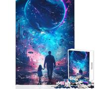 Puzzle de 1000 pièces pour Adolescents Tu ES avec Moi, décoration Murale, Cadeau et Jouet idéal, Jeu Manuel avec Poster et fiche de Questions Assortis, Dimensions 38 x 52 cm