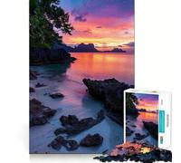 Puzzle de 1000 pièces pour Adolescents Twilight Serenade Paradise Découpe précise Jeu de Concentration Amusant Détente Cadeau d'anniversaire Amusant (50x75cm)