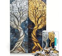 Puzzle de 1000 pièces pour Adolescents Twilight Symphony︰ Dualité de la lumière et de l'ombre Jouet à Monter soi-même Interaction Parent-Enfant Cadeau d'anniversaire Unique 38x26cm