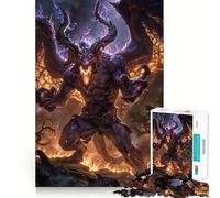 Puzzle de 1000 pièces pour Adolescents Twisted Demon Fury Sharp Cut Craft Cognitive Fun Play Idle Time Game Christmas Home Art (38x52cm)