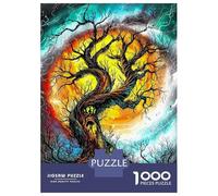 Puzzle De 1000 Pièces pour Adolescents Twisted Enchanted Tree Gothic Fantasy Art Puzzle pour Adultes Jeux Relaxants Assemblage De Motifs Cadeaux d'anniversaire Et Cadeaux Uniques 38x26cm/1000pcs