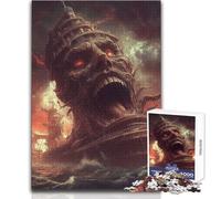 Puzzle de 1000 pièces pour Adolescents : Un Cauchemar à la dérive en mer, Casse-tête, Jeu Familial, décoration Murale idéale, Dimensions : 38 x 26 cm