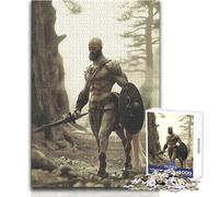 Puzzle de 1000 pièces pour Adolescents : Un centaure Guerrier au Design soigné Jeu Stimulant la mémoire, pour Un Anniversaire Dimensions : 38x52 cm