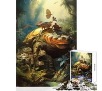 Puzzle de 1000 pièces pour Adolescents Un Crapaud blindé surréaliste - Jeu éducatif - Idée Cadeau - Renforce l’Amour Entre Couples - Dimensions 50x75cm