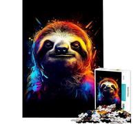 Puzzle de 1000 pièces pour Adolescents Un défi éducatif passionnant sur Le thème du Paresseux Un Jeu de réflexion Difficile et Stimulant pour Les 14 Ans et Plus (38x26cm)