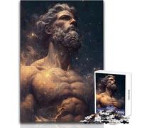 Puzzle de 1000 pièces pour Adolescents « Un Dieu et Les étoiles » - Jeu éducatif - Défi Difficile - Idée Cadeau pour Un Père Noël Secret - Dimensions : 50x75cm