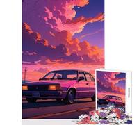 Puzzle de 1000 pièces pour Adolescents Un garçon et sa Voiture de rêve Jeu éducatif idée Cadeau pour renforcer Les Liens Entre Couples Dimensions 38x26cm