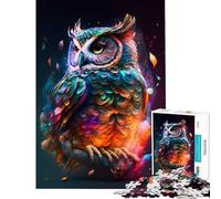 Puzzle de 1000 pièces pour Adolescents Un Hibou Extraordinaire pour stimuler Le Cerveau et s'amuser en Famille ! Jeu éducatif à partir de 14 Ans 38 x 26cm