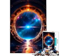 Puzzle de 1000 pièces pour Adolescents Un Portail étrange des activités Amusantes à la Maison Un Jeu de mémoire Familial adapté aux 14 Ans et Plus (38x52cm)