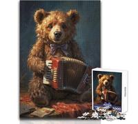 Puzzle de 1000 pièces pour Adolescents : Une Chanson d'ours adorée, Un Jeu au Design soigné, idéal pour améliorer la mémoire, Cadeau d'anniversaire, Dimensions : 50x75 cm