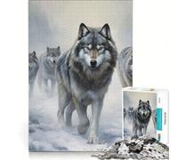 Puzzle de 1000 pièces pour Adolescents Une Meute de Loups, Jeux relaxants, décompression intellectuelle, Cadeaux d'anniversaire et Cadeaux Uniques 38x26cm